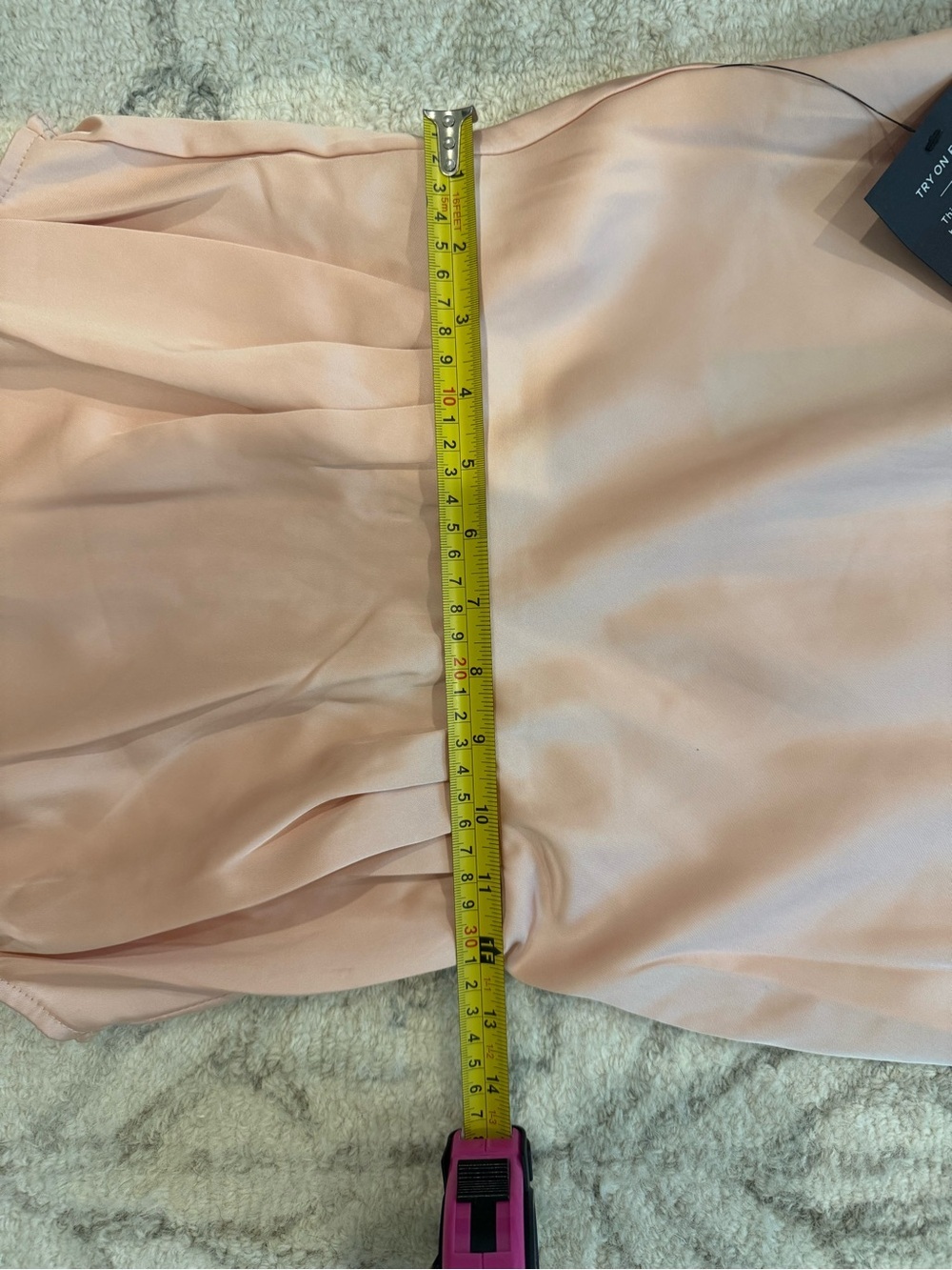 Lulus Satin Peach Maxi Dress High Neck Sleeveless Size XS NWT - Picture 9 of 10